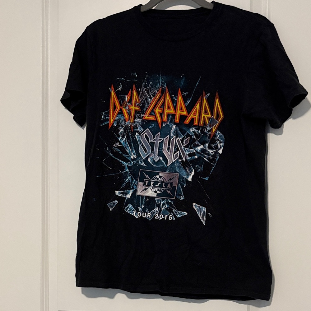 Def Leppard Tour 2015 Black T-Shirt